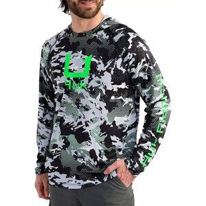 Huk Fishing KC Icon Apex Vert Hoodie Men's Size Small Performance Fishing